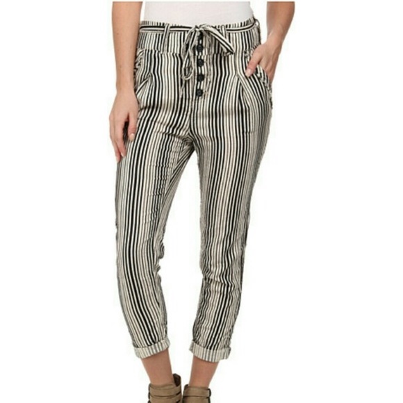 striped beach trousers